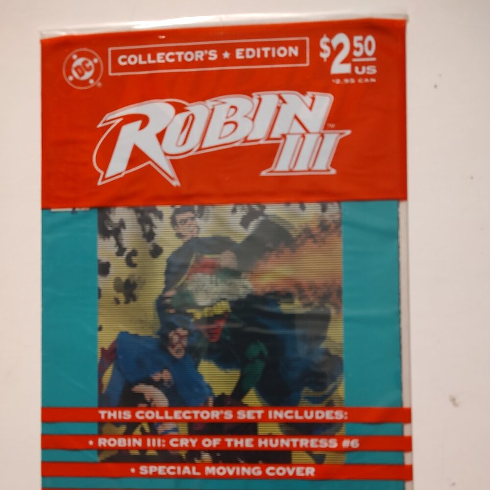 ROBIN 3 CRY OF THE HUNTRESS # 6 COLLECTORS EDITION SEALED MIKE ZECK COVER
